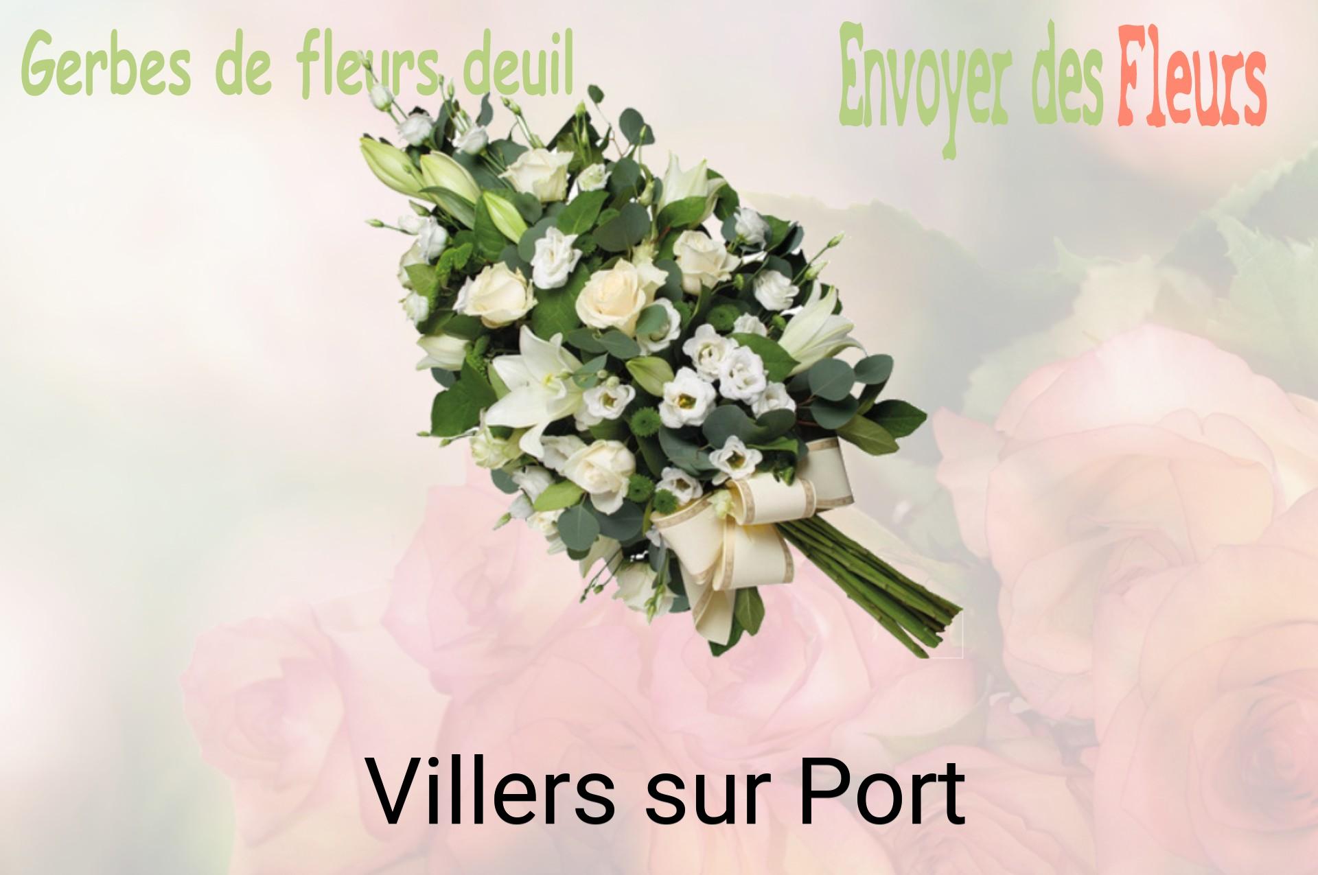 Gerbe de fleurs de deuil livrée à Villers-sur-Port
